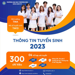 KHOA KINH TẾ - THÔNG TIN TUYỂN SINH ĐẠI HỌC CHÍNH QUY NĂM 2023