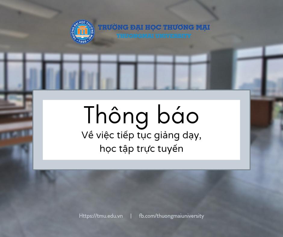 Thông báo v/v tiếp tục giảng dạy/học tập trực tuyến