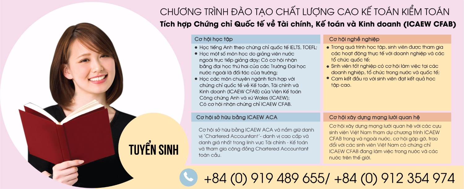 Chương trình đào tạo chất lượng cao Khoa Kế toán Kiểm toán